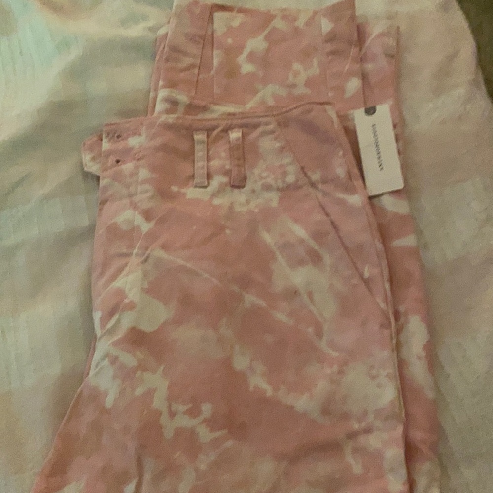 Pink and White Jeans